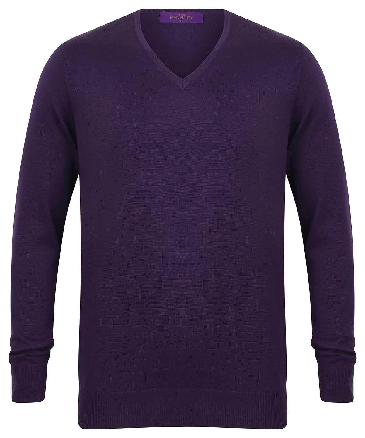 12 gauge v-neck jumper | Purple