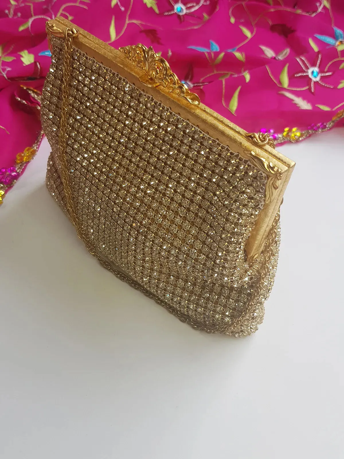 1950s Vintage Designer Crystal Bag - Ultra Rare Piece - Bridal & Wedding Quality - Ornate & Spectacular