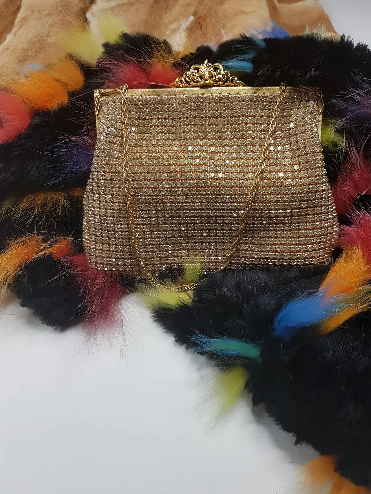 1950s Vintage Designer Crystal Bag - Ultra Rare Piece - Bridal & Wedding Quality - Ornate & Spectacular