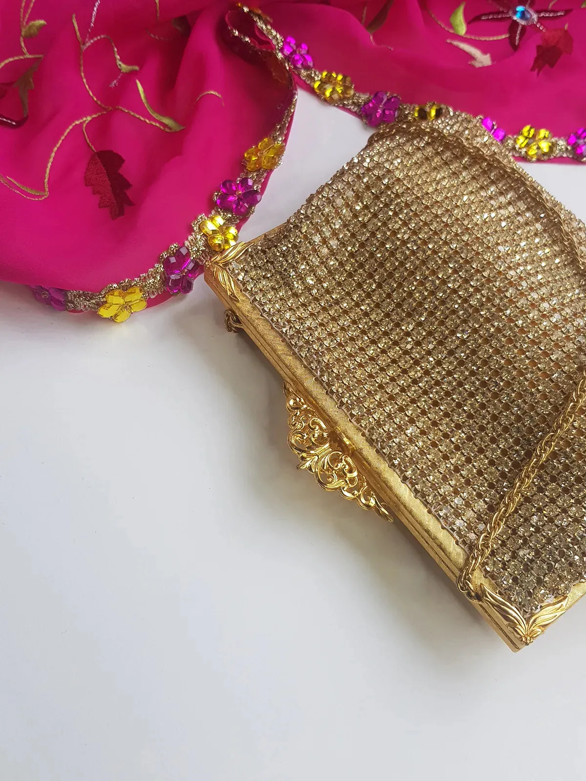 1950s Vintage Designer Crystal Bag - Ultra Rare Piece - Bridal & Wedding Quality - Ornate & Spectacular