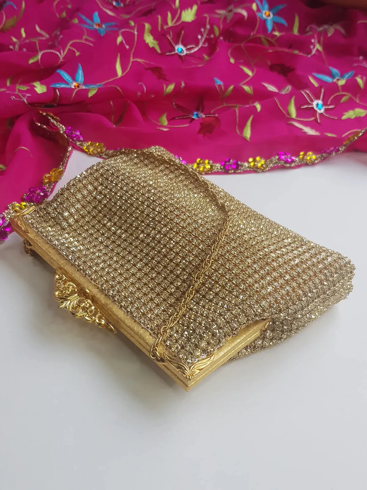 1950s Vintage Designer Crystal Bag - Ultra Rare Piece - Bridal & Wedding Quality - Ornate & Spectacular