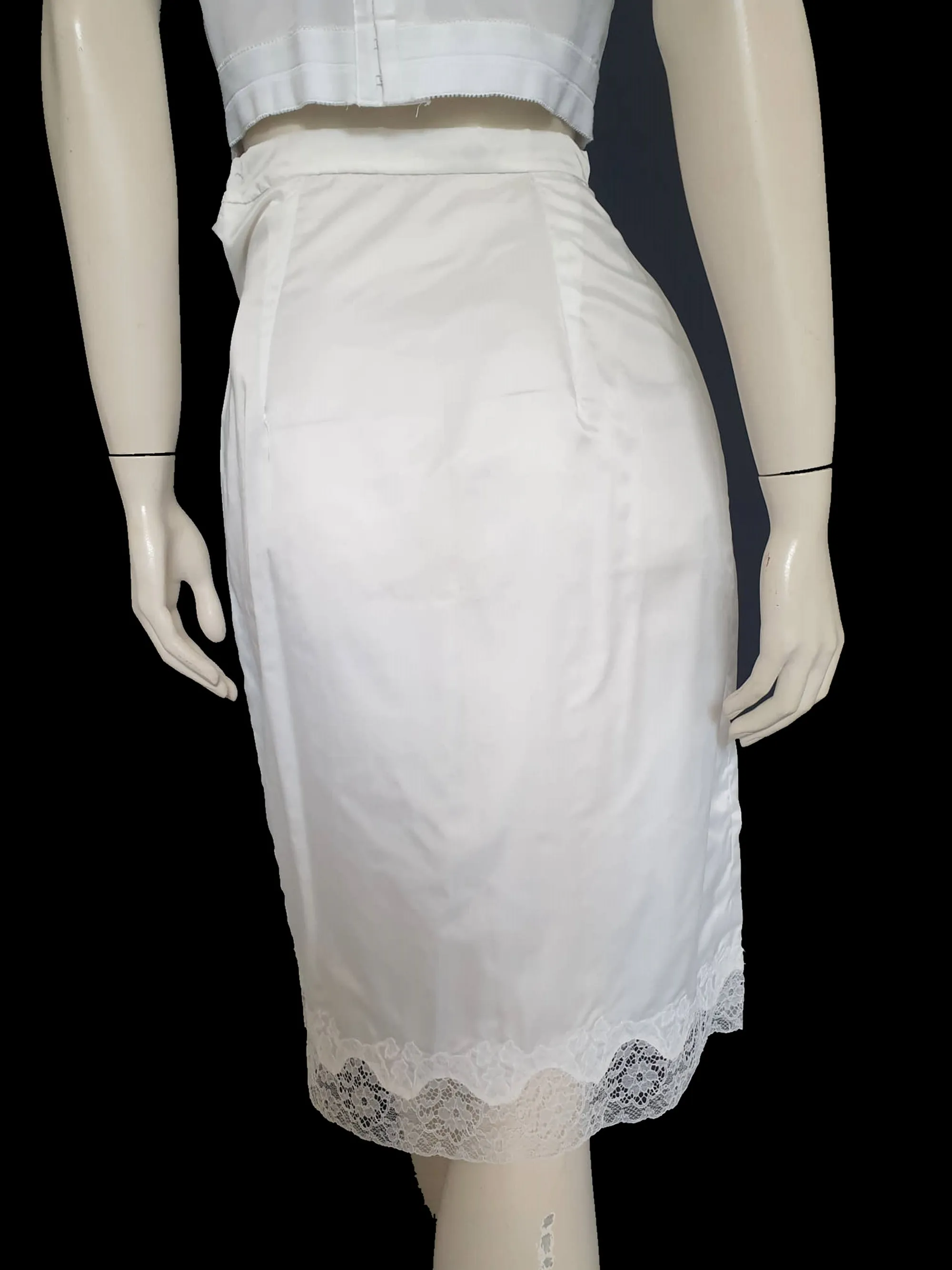 1960s Fancy Bridal Trousseau Half Slip - XS