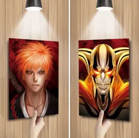 3D |Bleach Ichigo Kurosaki |11.6 x 15.5 3D Holographic Poster |2 Pics In 1 |