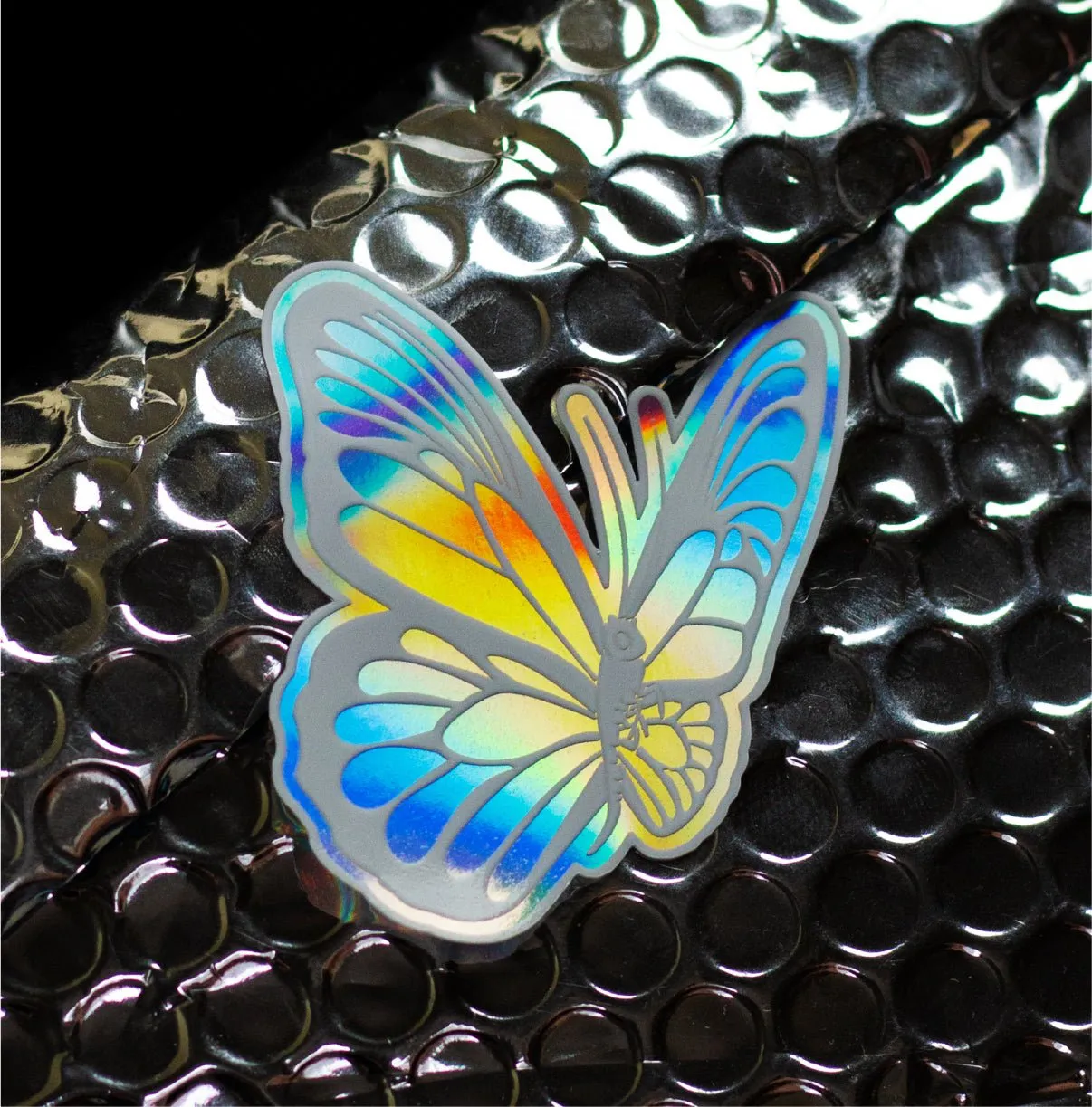 50 2.5" Custom Iridescent Holographic Stickers