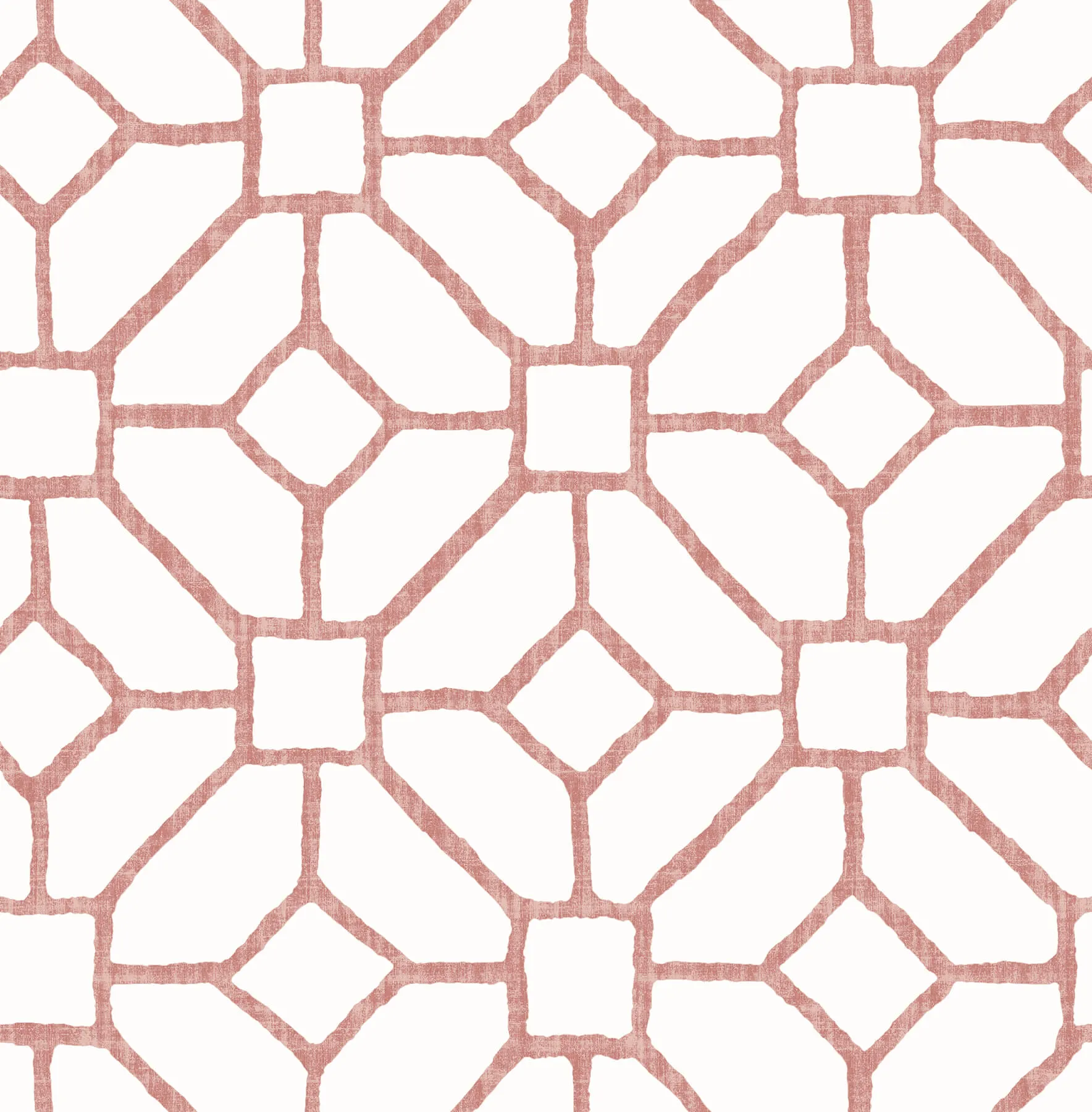 Addis Coral Trellis Wallpaper