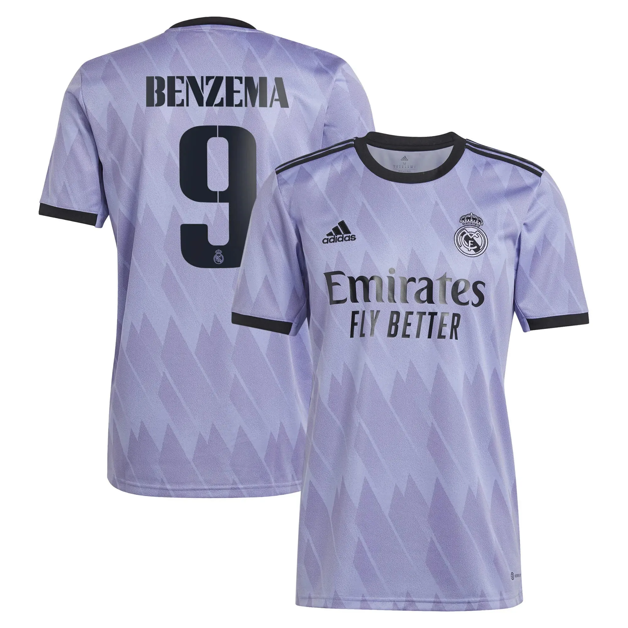 adidas 2022-23 Real Madrid Away Jersey - Light Purple