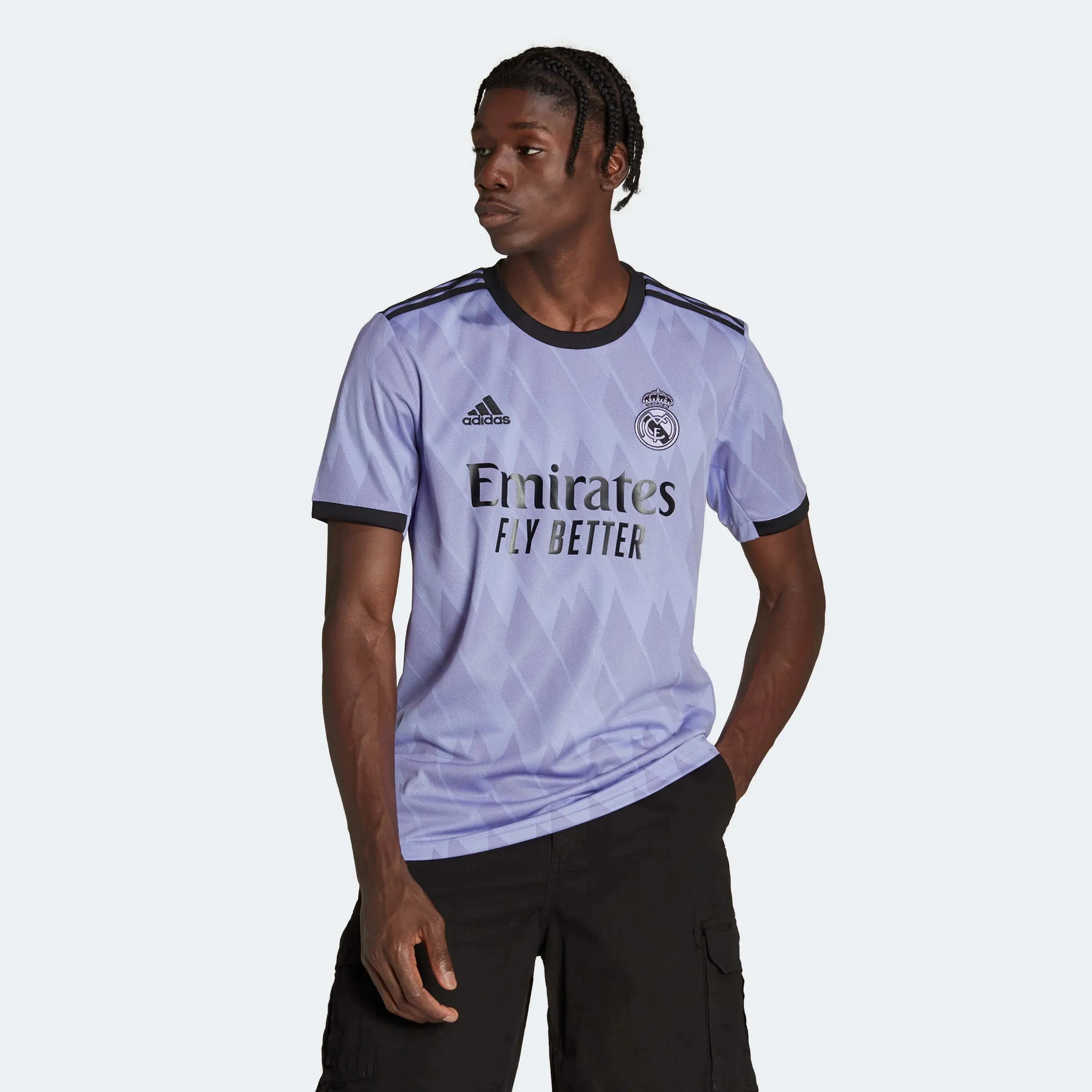 adidas 2022-23 Real Madrid Away Jersey - Light Purple