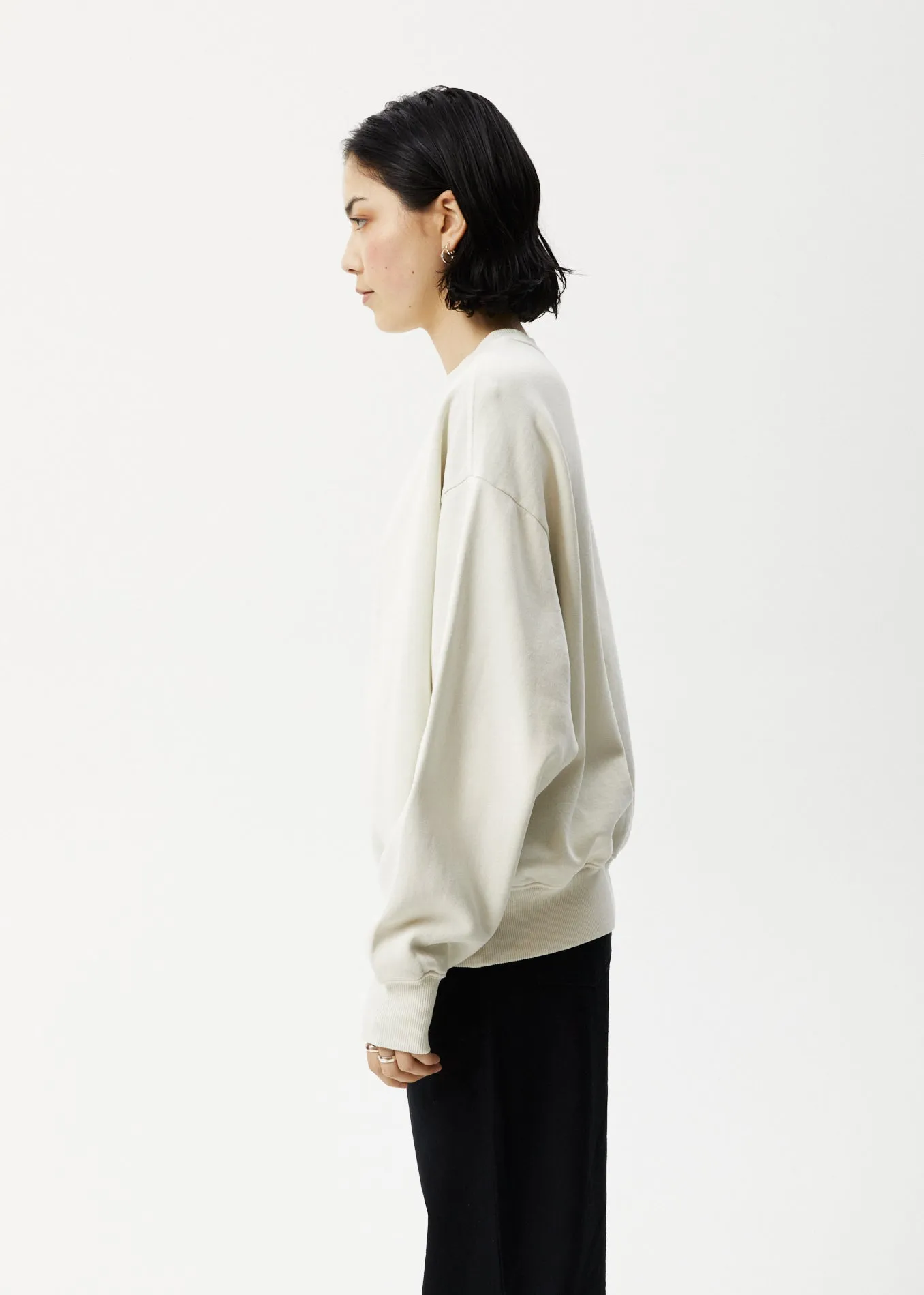 AFENDS Unlimited - Crew Neck Jumper - Worn White