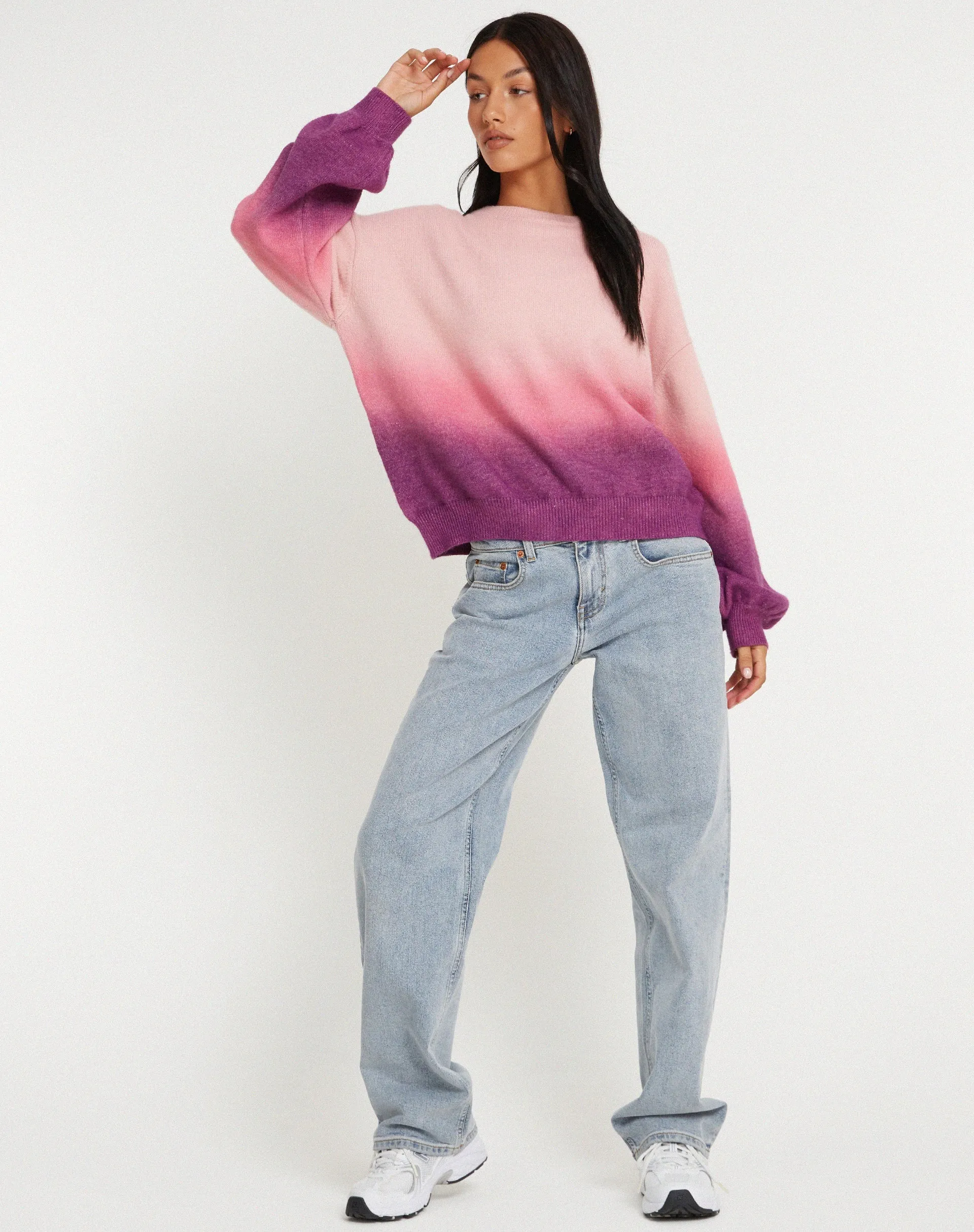 Akari Jumper in Gradient Pink