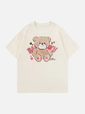 AlanBalen® - Bear Embroidery Tee