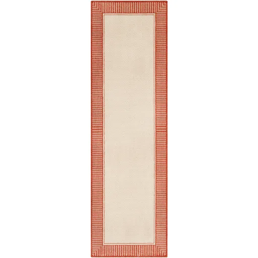 Alfresco Rug in Burnt Orange & Cream