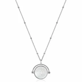 Ania Haie Sterling Silver Sunbeam Emblem Silver Necklace