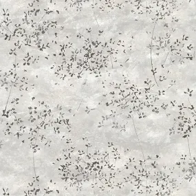 Arian Silver Inkburst Wallpaper from the Lustre Collection