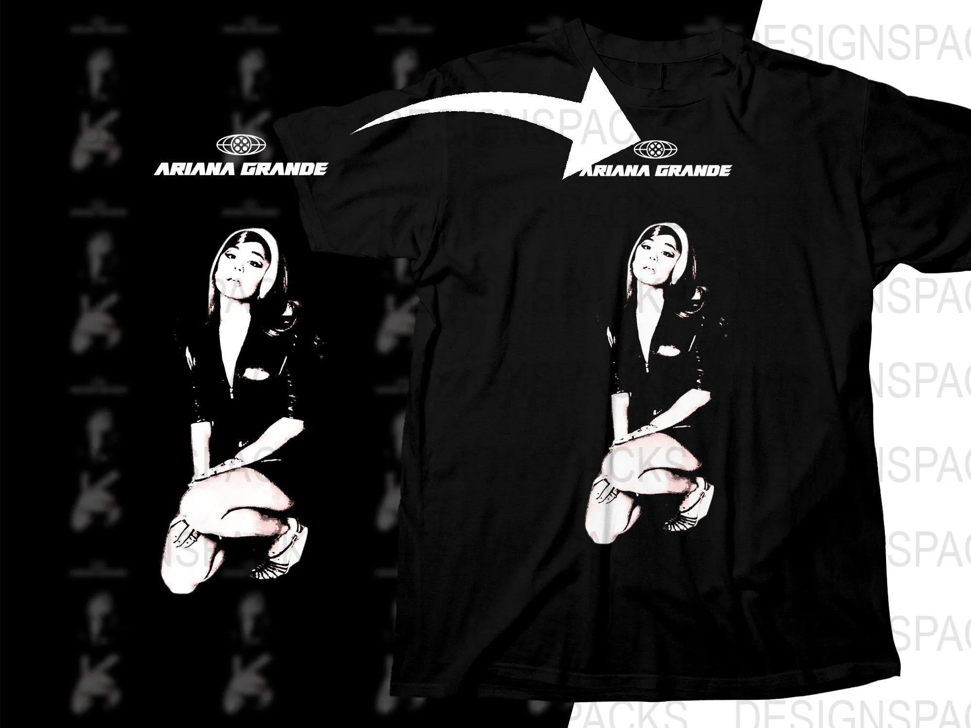 ARIANA GRANDE Music Artist Streetwear Png Digital Download