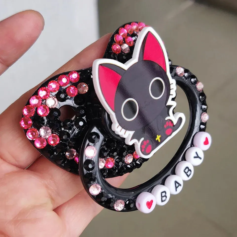 Baby Black Cat Deco Pacifier