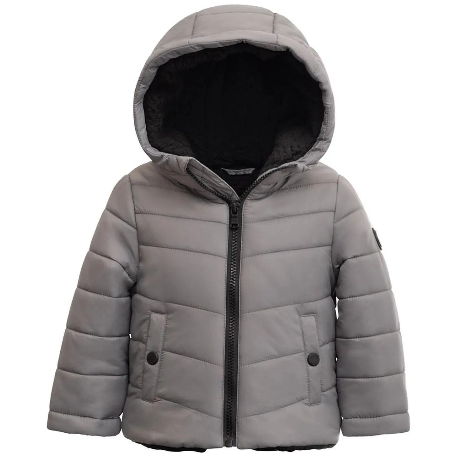 Baby Boys Plush Lined Midweight Puffer Jacket