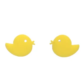 Baby Chick Studs Hypoallergenic Earrings for Sensitive Ears Made with Plastic Posts