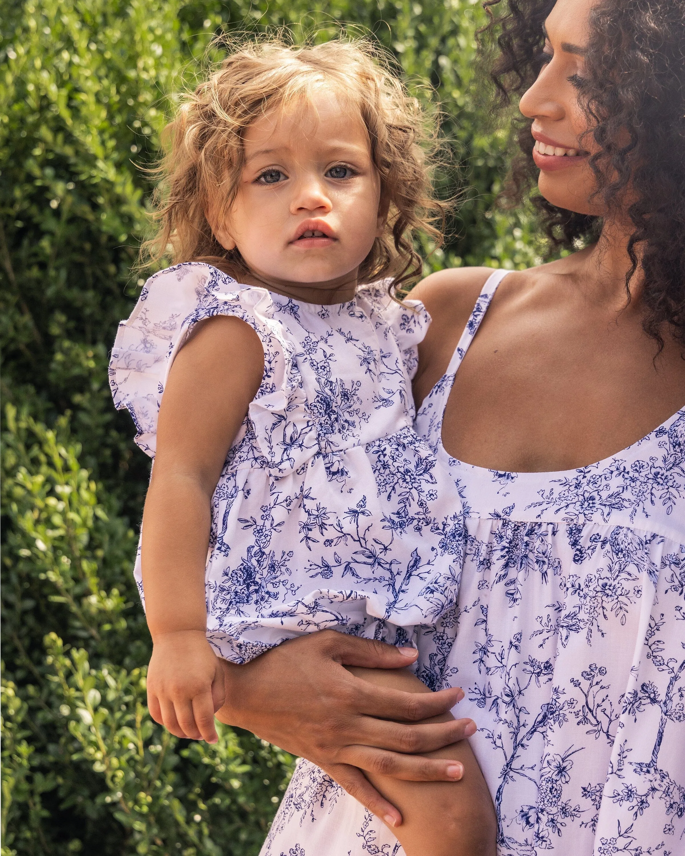 Baby's Twill Ruffled Romper | Timeless Toile