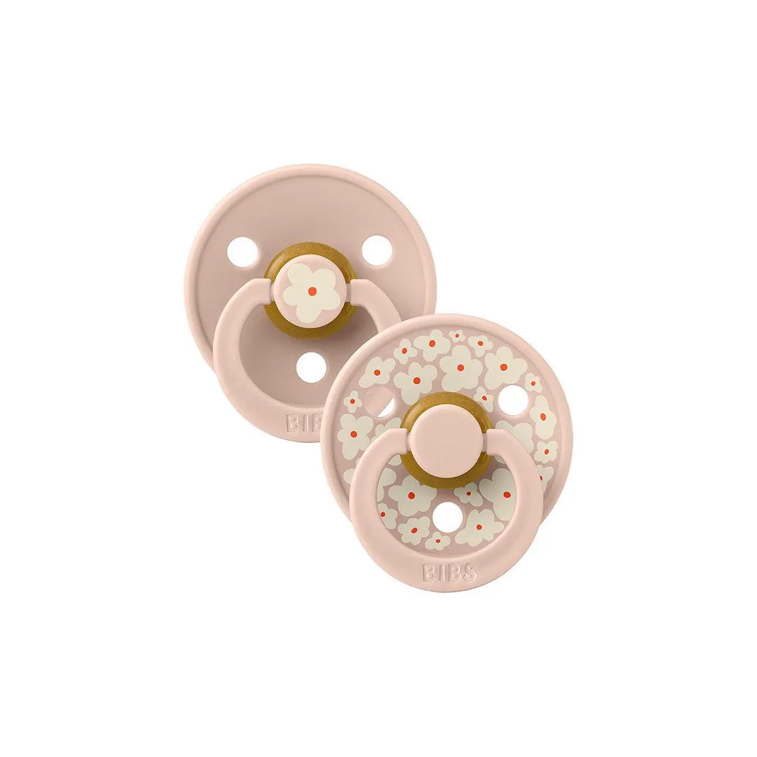 BIBS Studio Latex Pacifier - 2 Pack  - Blush Mix - Jasmine