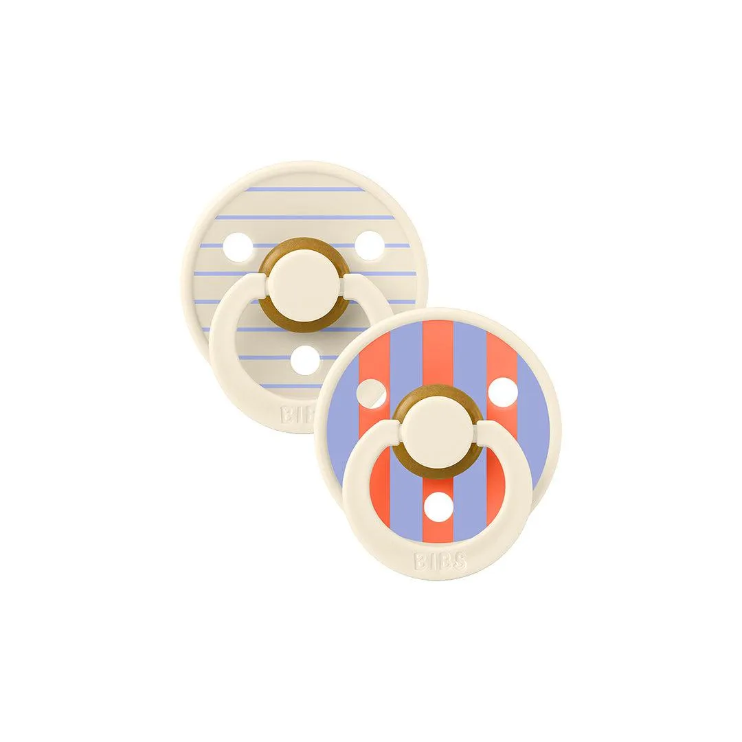 BIBS Studio Latex Pacifier - 2 Pack  - Ivory Hush Mix - Pin