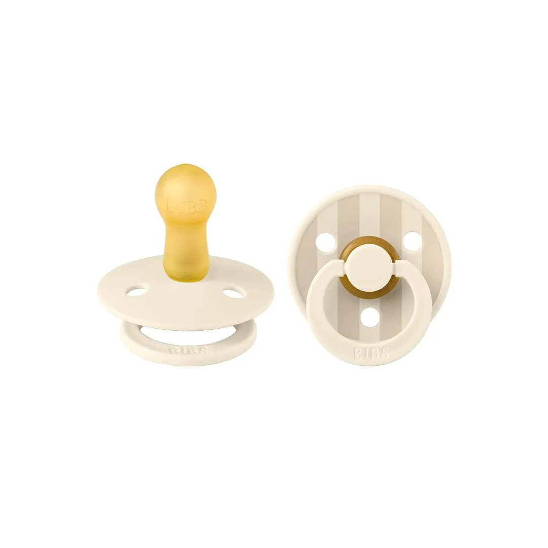 BIBS Studio Latex Pacifier - 2 Pack  - Ivory Vanilla Mix - Pin