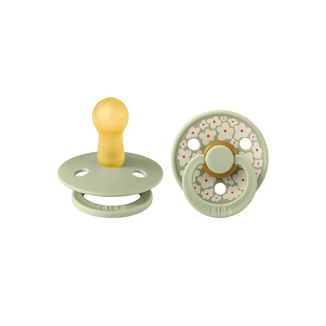 BIBS Studio Latex Pacifier - 2 Pack  - Sage Mix - Jasmine