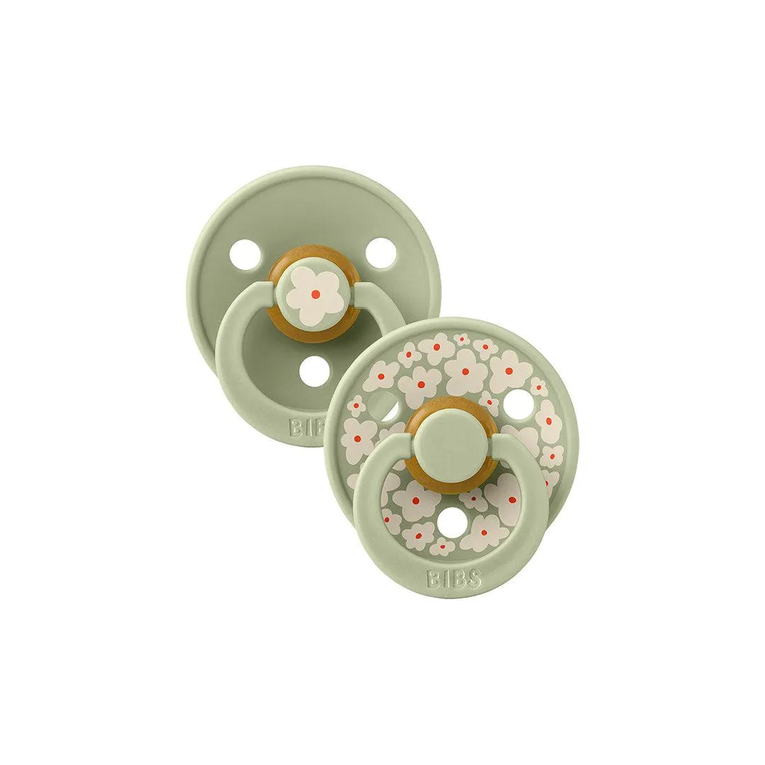 BIBS Studio Latex Pacifier - 2 Pack  - Sage Mix - Jasmine