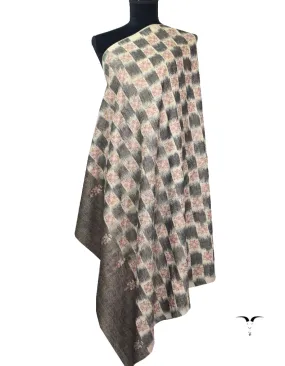 Black & White Pashmina Shawl in Sozni 5489