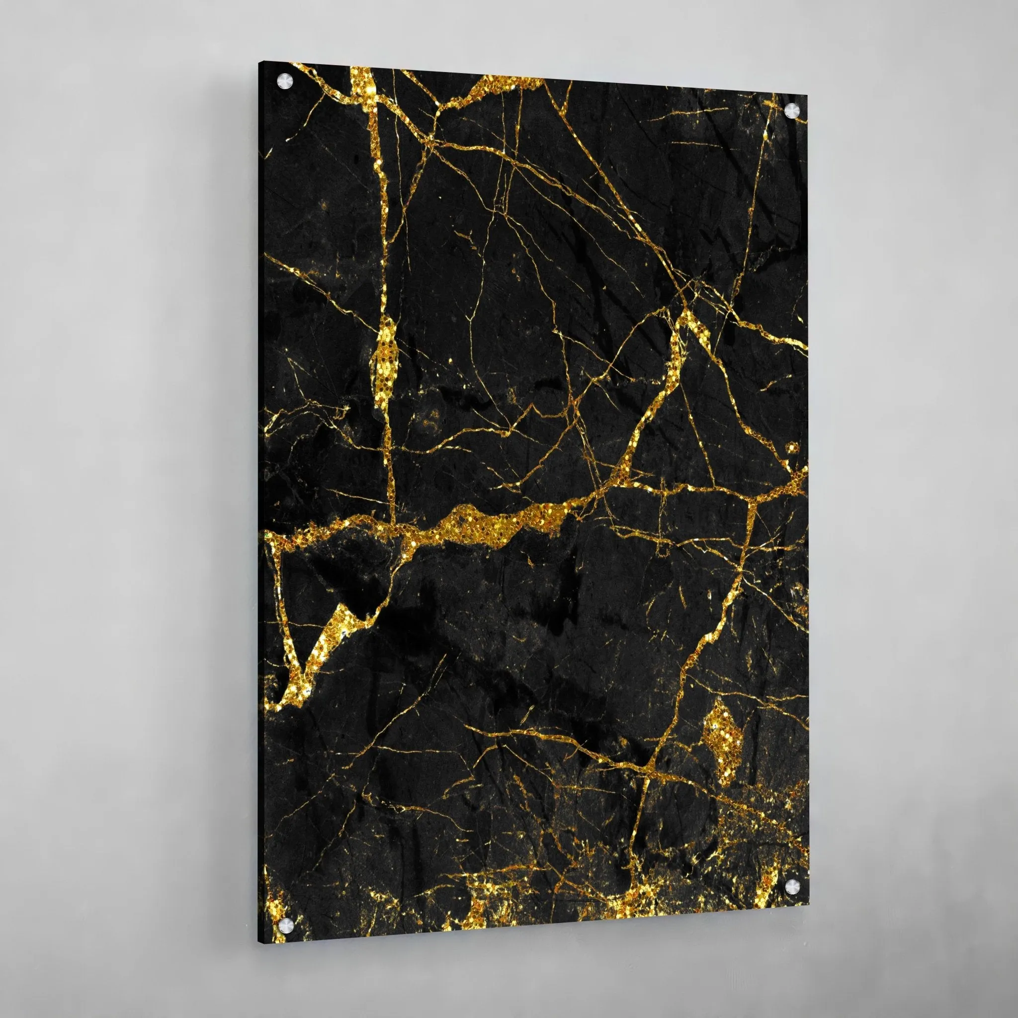 Black and Gold Marble Wall Art