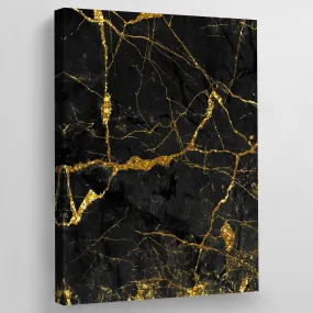 Black and Gold Marble Wall Art