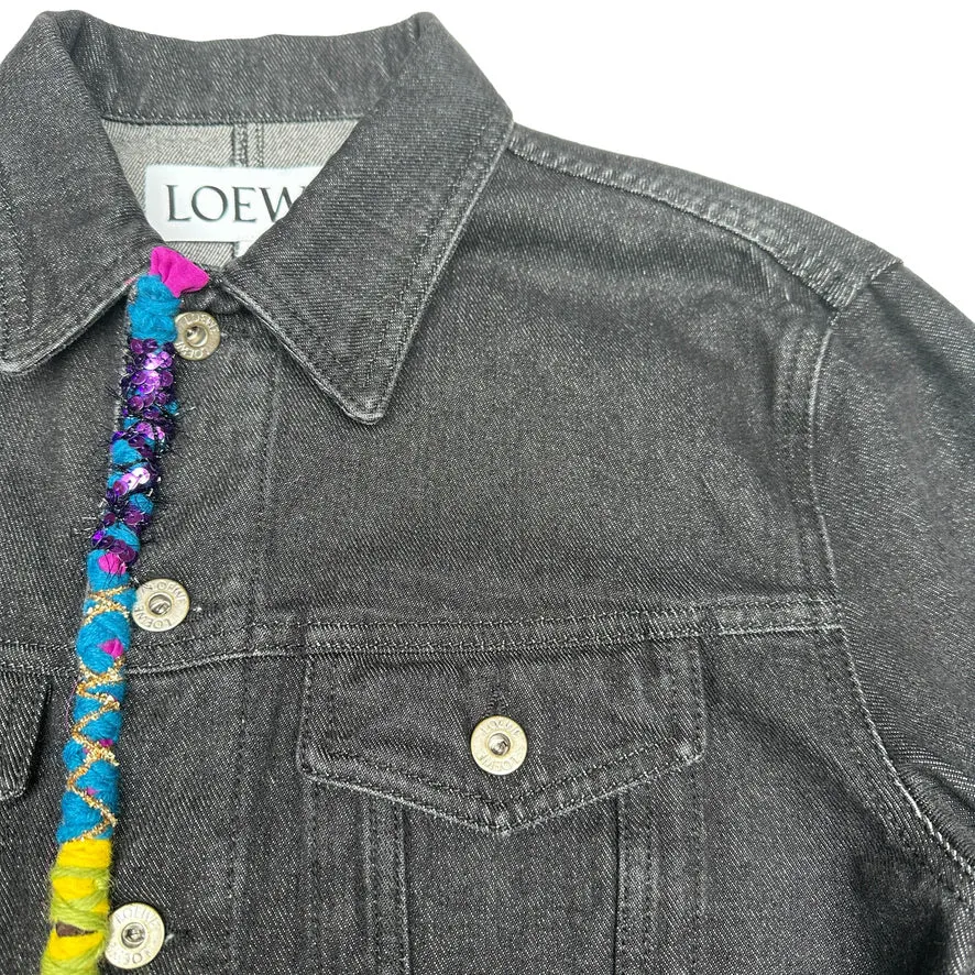 Black Denim Jacket - L