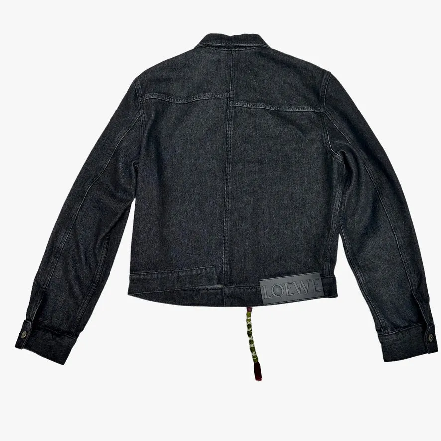 Black Denim Jacket - L