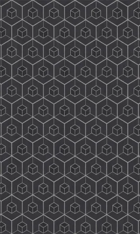 Black Embedded Geometric Wallpaper R5715