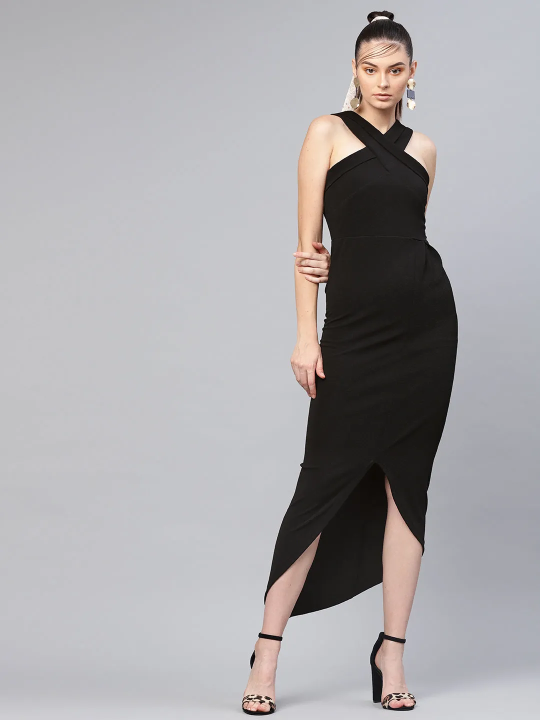 Black Halter Maxi