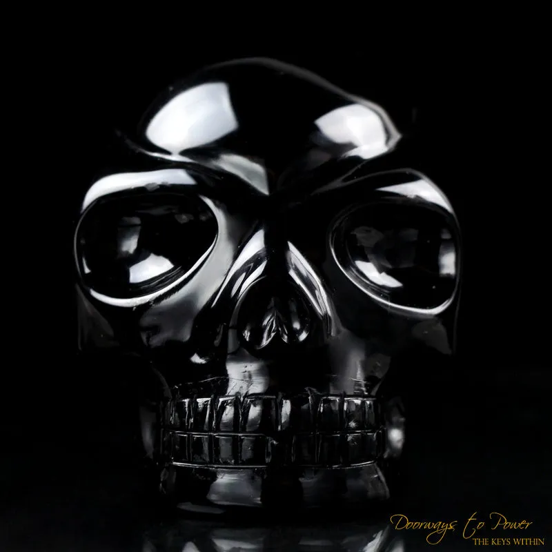 Black Obsidian Traveler Crystal Skull 'Traveling Space & Time'