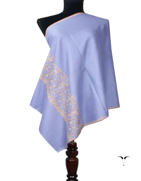 blue Embroidery Pashmina Stole 7821