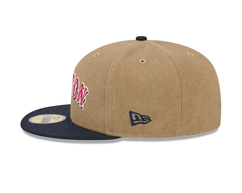 Boston Red Sox Canvas Tan 59FIFTY Fitted