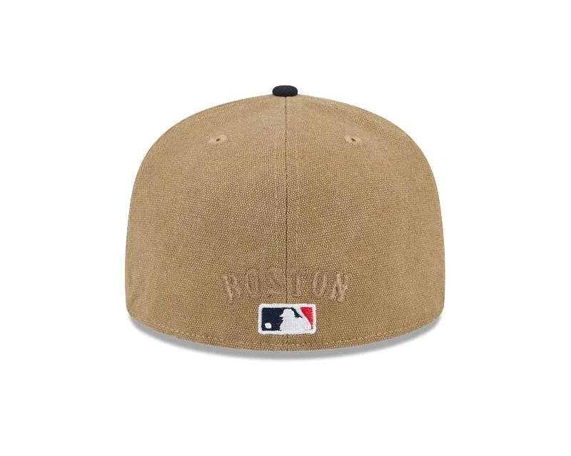 Boston Red Sox Canvas Tan 59FIFTY Fitted