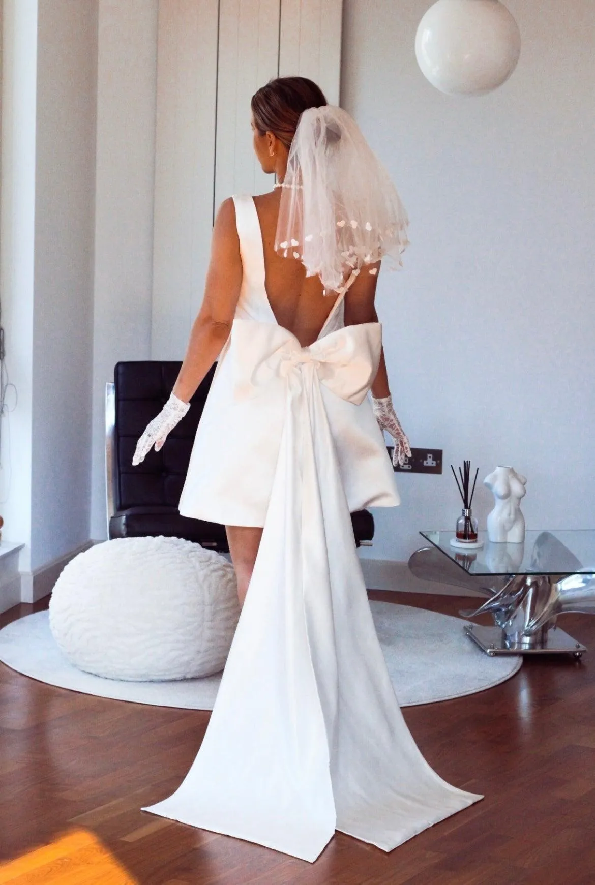 Bow Mini Wedding Dress