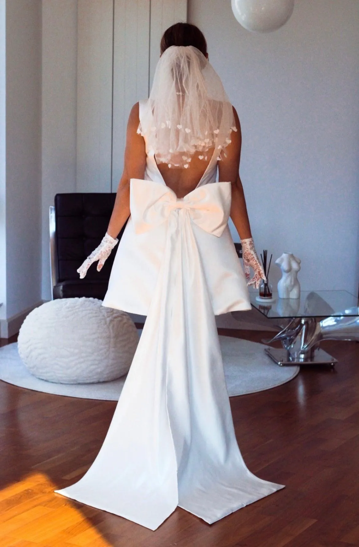 Bow Mini Wedding Dress