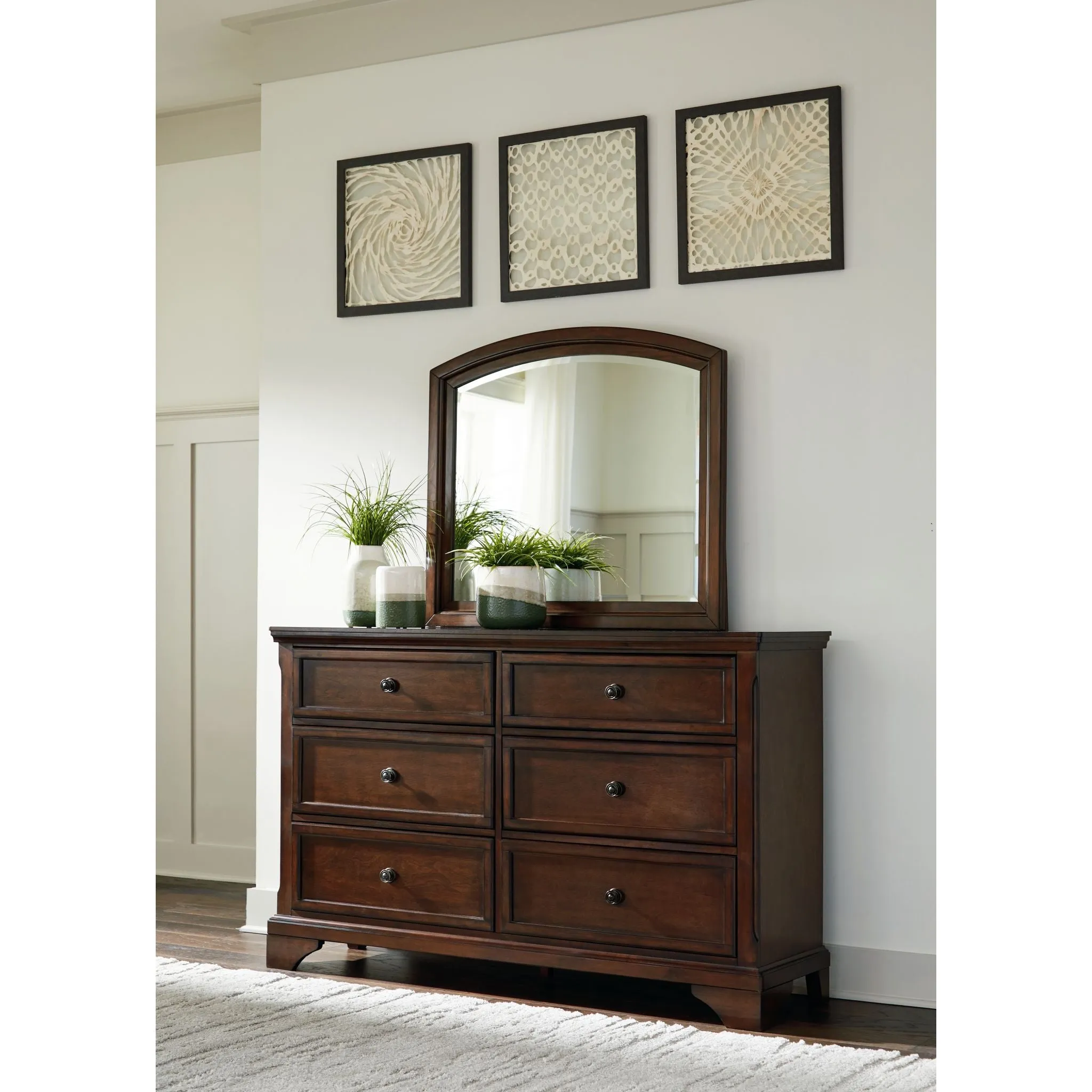 Brookbauer Dresser and Mirror