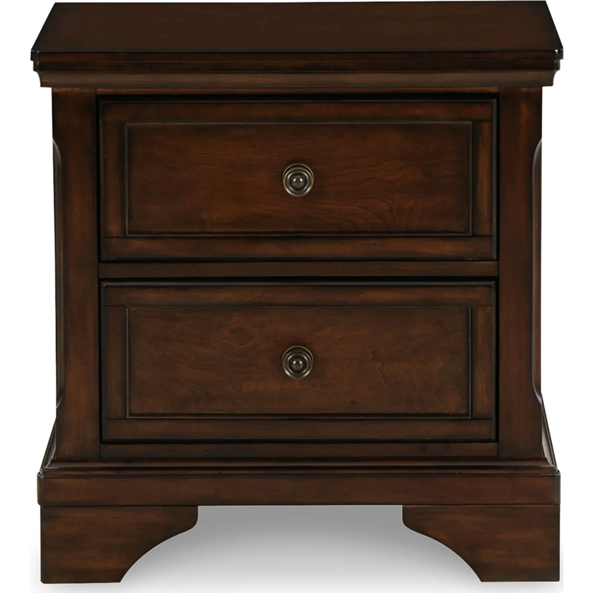 Brookbauer Two Drawer Nightstand