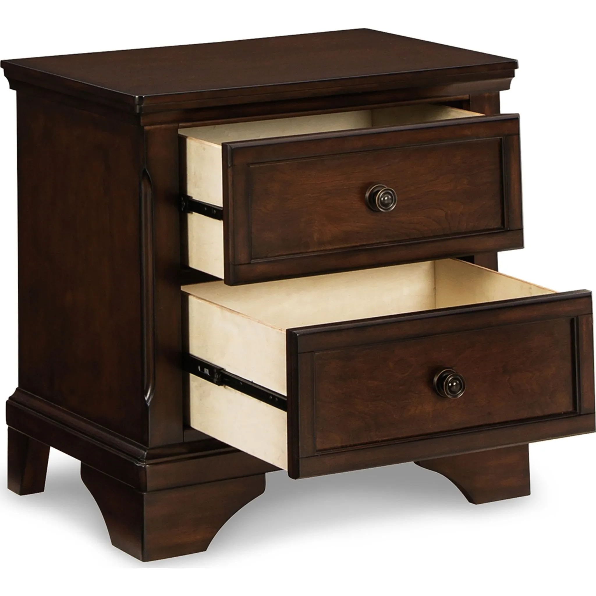 Brookbauer Two Drawer Nightstand