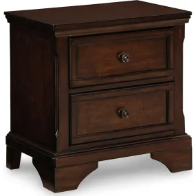 Brookbauer Two Drawer Nightstand