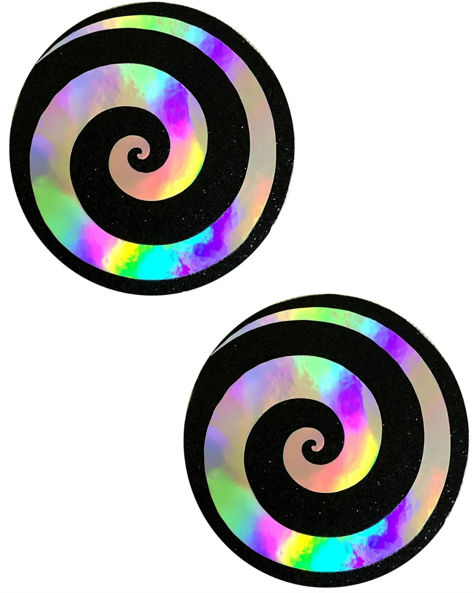 Care Bear Stare Holographic Spiral Nipple Pasties