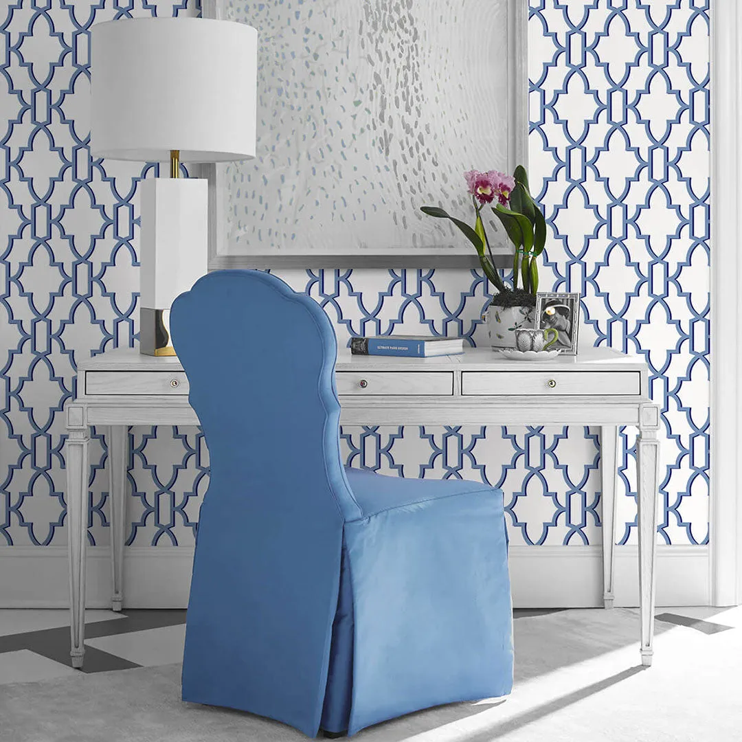 Coastal Lattice Peel-and-Stick Luxe Haven Wallpaper