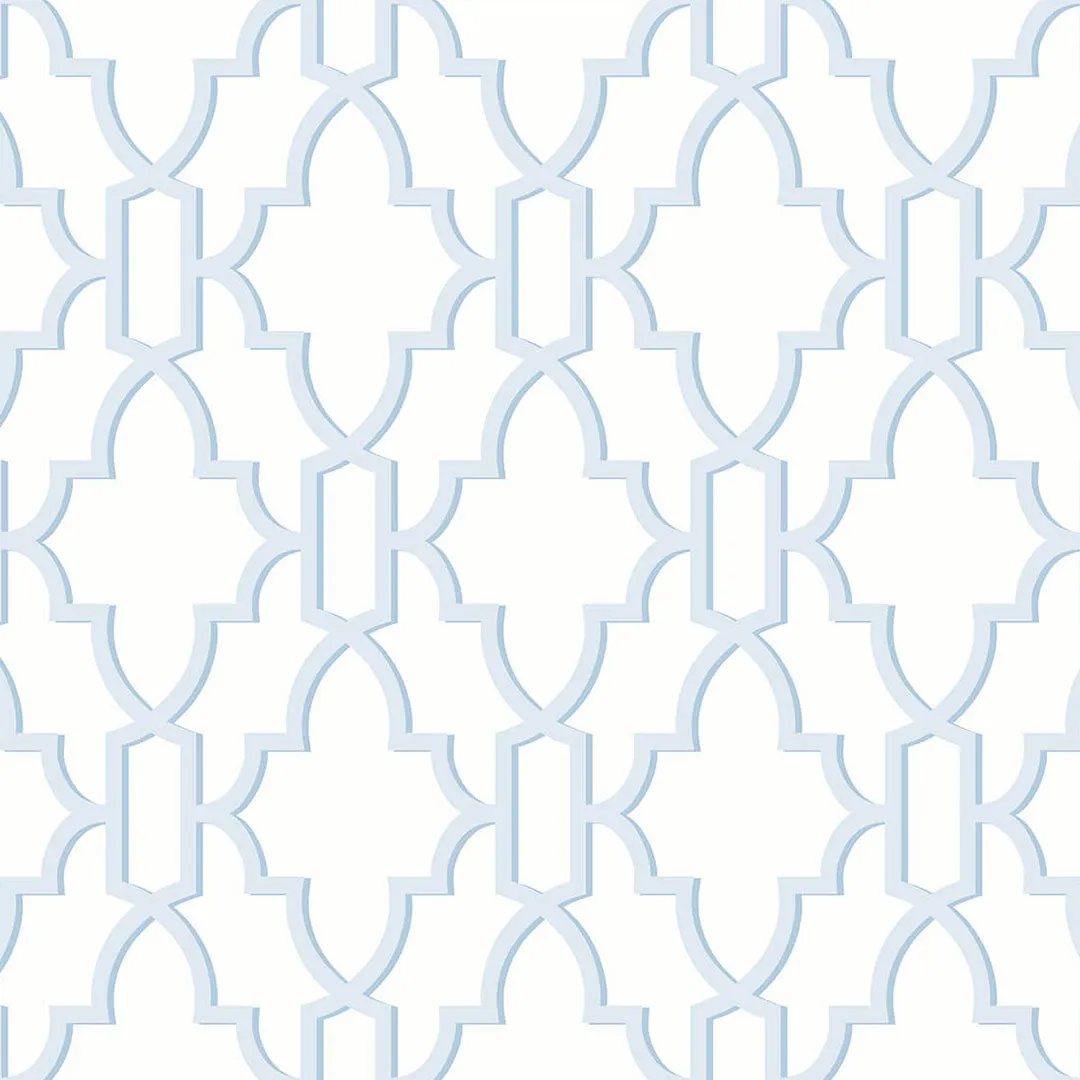 Coastal Lattice Peel-and-Stick Luxe Haven Wallpaper