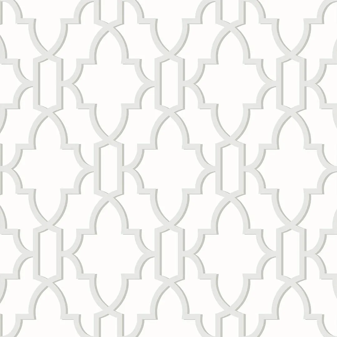 Coastal Lattice Peel-and-Stick Luxe Haven Wallpaper