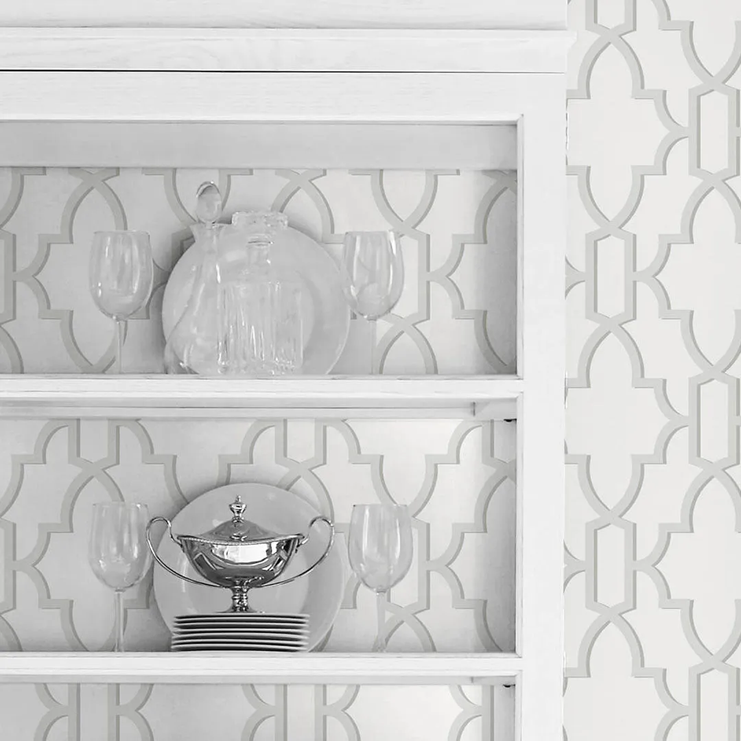 Coastal Lattice Peel-and-Stick Luxe Haven Wallpaper