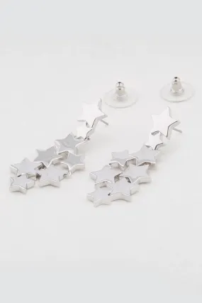 Constalation Star Earrings in Silver